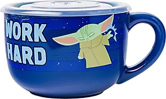 Silver Buffalo Star Wars: The Mandalorian Cartoon Grogu Ceramic Mug | Holds  13 Ounces
