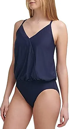 Calvin Klein Split Cup Bandeau One Piece Swimsuit (45% off