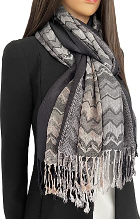 White/Gray Single WOMEN FASHION Accessories Shawl Gray discount 70% Fosco Gray striped scarf 