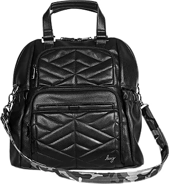 Lug Women's Vegan Faux Leather Crossbody Bag-Pacer VL, Black,  Large : Clothing, Shoes & Jewelry