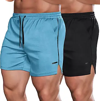 COOFANDY Men's 2 Pack Workout Running Shorts 3 Inch Inseam Lightweight Mesh  Gym Athletic Shorts with Zipper Pockets Army Green/Black at  Men's  Clothing store