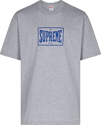 SUPREME Warm Up Grey T-shirt - unisex - Cotton - L