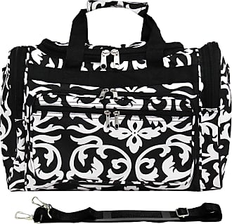 World Traveler 81T16-501-B Duffle Bag, One Size, Black Trim Damask