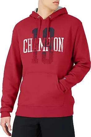 Champion Men's XL Red Hoodie Lightweight Sweatshirt Embroidered RN15763