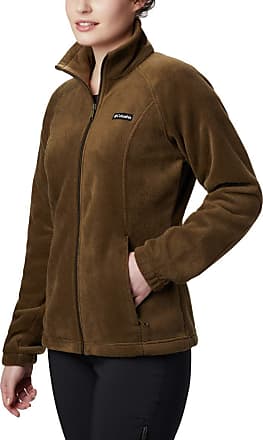 brown columbia fleece jacket womens