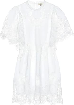 pearson white lace short sleeve dress