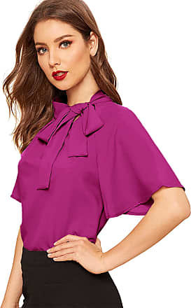 WOMEN FASHION Shirts & T-shirts Asymmetric discount 92% SHEIN T-shirt Purple M 