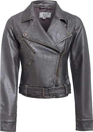 Grey Women's Leather Jackets: Now up to −86% | Stylight