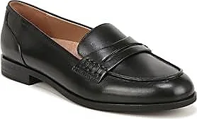Natural Soul Shoes Womens 7.5 M Kien Loafers Pumps Black Faux Leather Slip  On