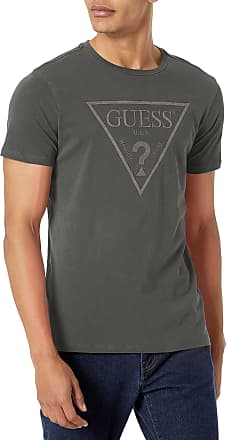 GUESS MENS GRAY T SHIRT WITH GUESS LOGO ON THE FRONT NEW WITH TAG 