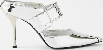 Alexander McQueen Shard transparent mules - Neutrals