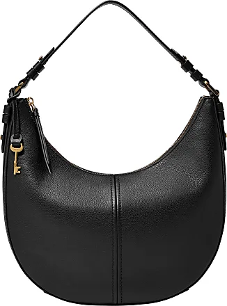 Vintage Fossil Black Leather Purse Shoulder Bag Crossbody #75082 Lots Of  Pockets | eBay