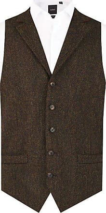 Dobell Scottish Harris Tweed Mens Blue Suit Jacket Regular Fit 100/% Wool Herringbone