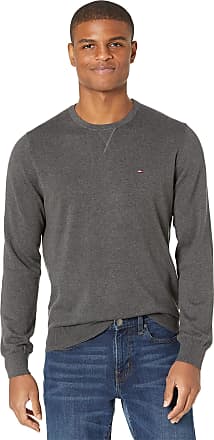 MEN'S GREY & NAVY STRIPEY SWEATER TOP SMALL CREW NECK LONG SLEEVES TOMMY GEE 