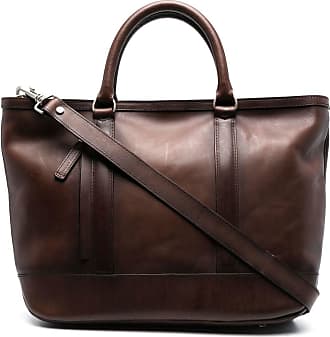 Men's Dark Brown Canvas and Leather Bag: QUENTIN 009 – Officine Creative EU