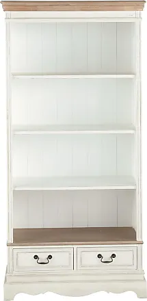 Estanterias librerias 60 cm - metal blanco - 2 niveles