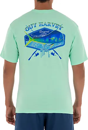 Guy Harvey Women's Graphic Short Sleeve T-Shirt, Beach Glass/Fishing  Paradise, Small at  Women's Clothing store