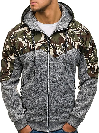 BOLF Mens Hoodies Sweatshirt Hoodie Jacket Sweater Pullover Jumper Camo 1A1 Army
