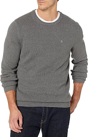 Izod Luxury Sport Gray Crew Neck Knit Sweater Mens Large  L NWT $72 