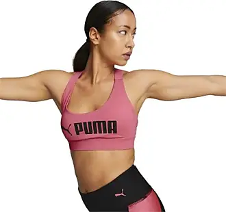 Puma Women Density Bra H Sports Bra - Black-Puma White, 38-AB