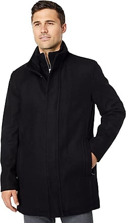 Cole Haan Mens Laminated Wool Topper with Bib Coat 