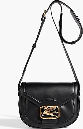 Brown Hinged-frame leather shoulder bag, Etro