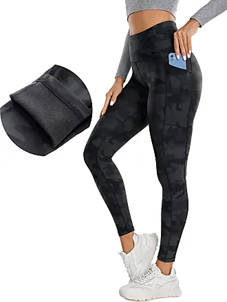 RBX Women's Fleece Legging Outdoor Running Fleece Lined Leggings with Zipper  Pockets Charcoal Grey XS at  Women's Clothing store