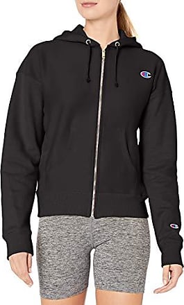 champion reverse weave chain stitch logo dusted blue womens hoodie