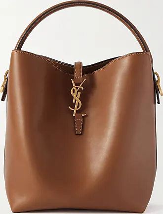 Saint Laurent Joe Nano Quilted Bucket Bag in Brown