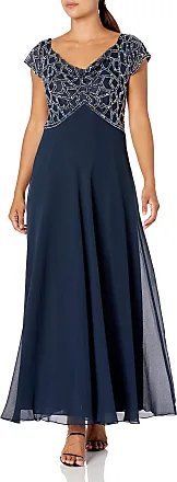 J Kara Beaded Chiffon Gown