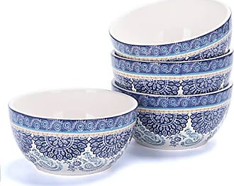 2er-Set Pasta Käse Bico Blue Talavera Keramik 35 cm rechteckige Servierplatte Vorspeise Mikrowelle und Spülmaschinenfest zum Servieren von Salat Schinken 