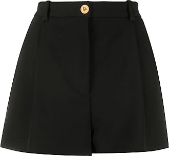 short alfaiataria preto cintura alta