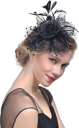  Zivyes Fascinators Headband Tea Party Hats for Women Royal  Wedding Hat Feather Mesh Hair Clip : Everything Else
