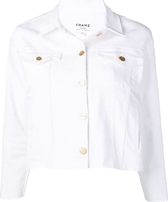 frame white denim jacket