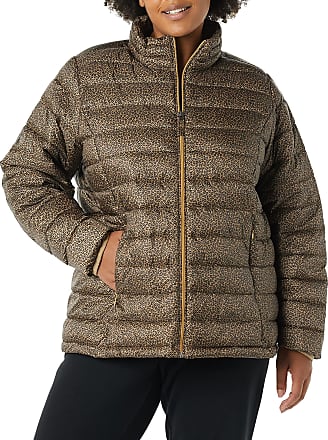 Essentials Women's Lightweight Long-Sleeve Water-Resistant Puffer Jacket Available in Plus Size 
