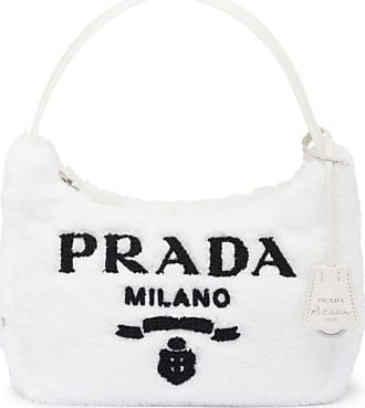Prada Pre-owned Women's Synthetic Fibers Shoulder Bag - White - One Size
