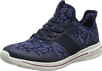 skechers lace up sneakers azul