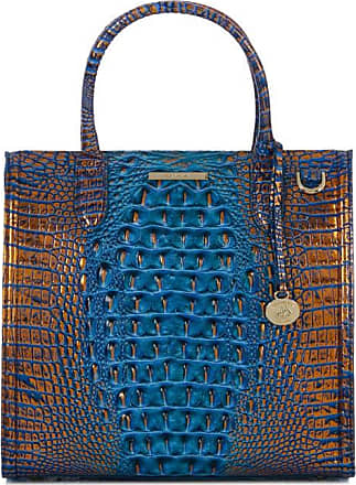 BRAHMIN Melbourne Collection Mineral Blue Margo Crossbody Bag