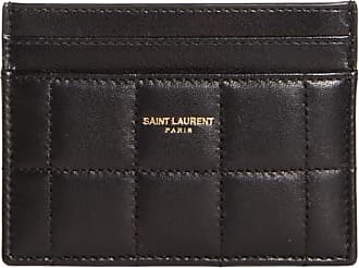 Shop Saint Laurent 2022-23FW BUSINESS CARD HOLDER WITH FLAP IN SMOOTH  LEATHER by aamitene
