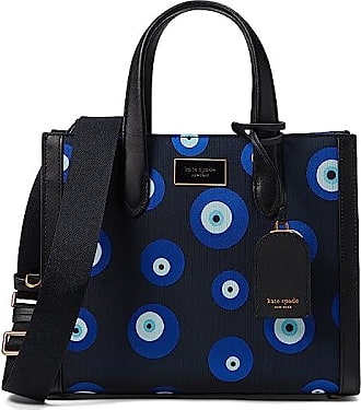 Kate Spade New York Manhattan Lady Leopard Embroidered Fabric Large Tote - Black Multi.