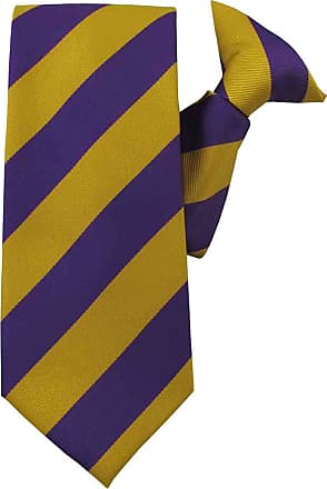 Gold Black Jacob Alexander Boys' 1-Inch Stripes School College Prep Neck Tie 