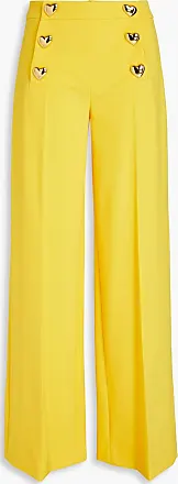 PINKO pressed-crease palazzo pants - Yellow