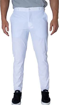 White Heavy Tie Waist Flare Pants