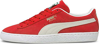 red puma sneakers