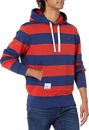 SH3141 Lacoste Mens Long Sleeve Bicolor Chevron Detail Hoodie Sweatshirt