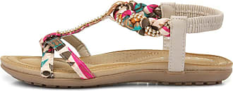 Lilley Girls Nude Feather Strappy Flat Sandal 