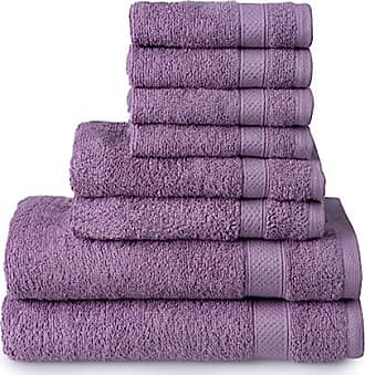 Welhome Franklin Premium, 2 Bath towels 2 Hand towels 2 Washcloths, Textured Aqua Bathroom Towels Set, Hotel & Spa Towels for Bathroom, Soft &  Absorbent