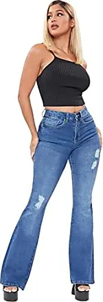 YMI Junior's Classic High Rise Flare Bell Bottom Jeans - Tall Long Inseam  34