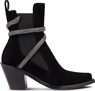 Louis Vuitton Black Suede Crossroads Wedge Heeled Ankle Boots