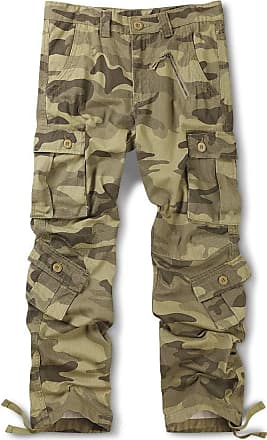 OCHENTA Men's Cargo Work Pants, 8 Pockets Casual Military Combat Tactical  Trouse